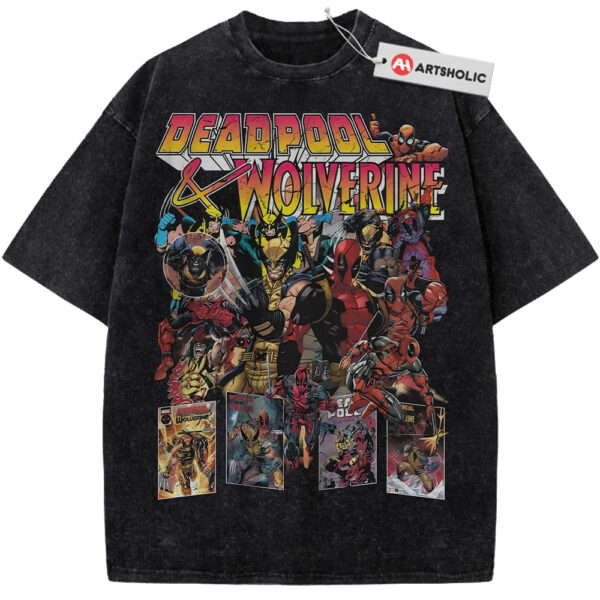 Wolverine Shirt, Deadpool Shirt, Marvel Comics Shirt, Vintage T-Shirt