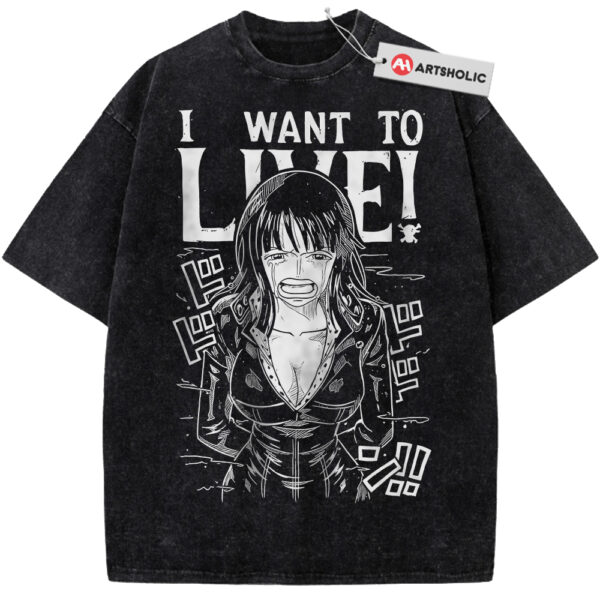 Nico Robin Shirt, One Piece Shirt, Anime Shirt, Vintage Tee