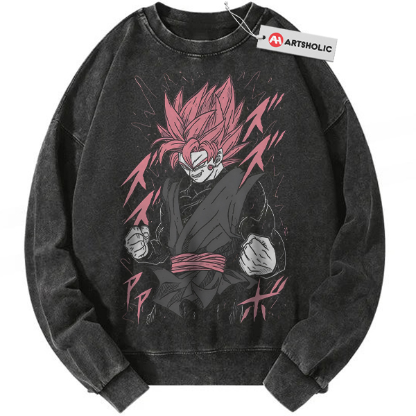 Goku Black Sweatshirt, Zamasu Sweatshirt, Dragon Ball Sweatshirt, Anime Sweatshirt, Vintage Sweatshirt
