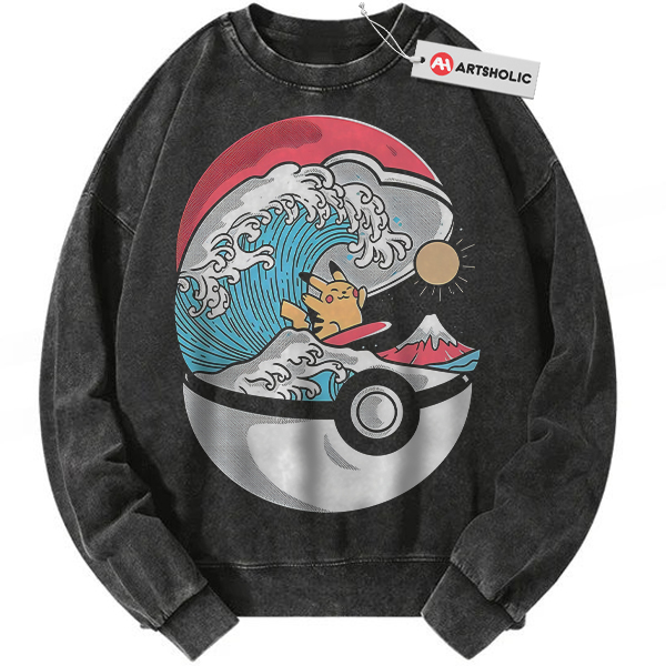 Pikachu Sweatshirt, Pokemon Sweatshirt, PKM Sweatshirt, Anime Sweatshirt, Vintage Sweatshirt