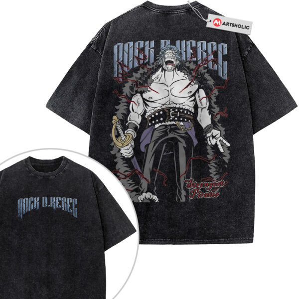 Rocks D Xebec Shirt, One Piece Shirt, Anime Shirt, Vintage T-Shirt 2-Sided