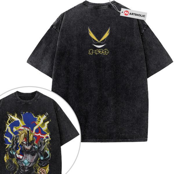 All Might Shirt, MHA Shirt, Anime Shirt, Vintage T-Shirt 2-Sided