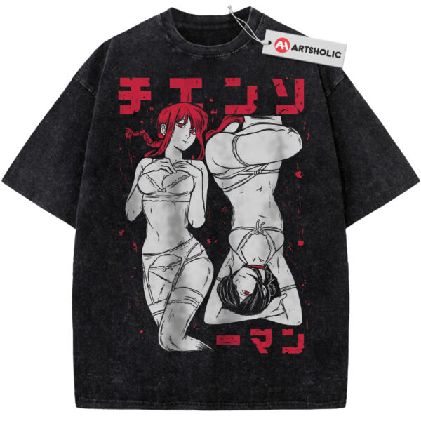 Reze and Makima Shirt, Chainsaw Man Shirt, Anime Shirt, Vintage T-Shirt