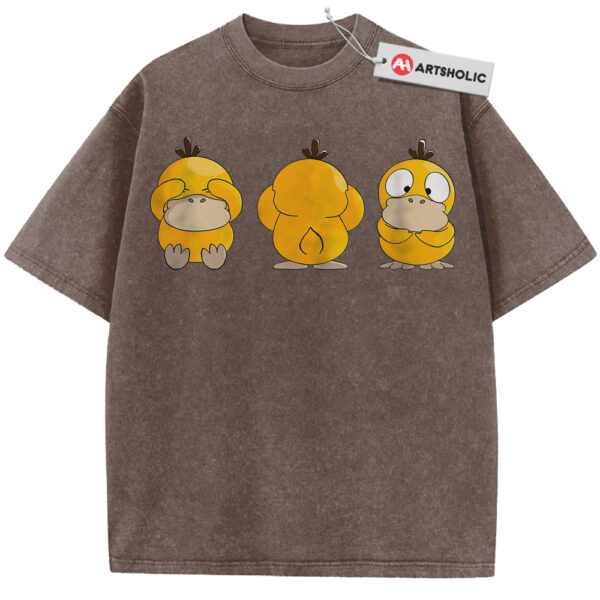 Psyduck Shirt, Pokemon Shirt, PKM Shirt, No Talk No Hear No See Shirt, Anime Shirt, Vintage Tee