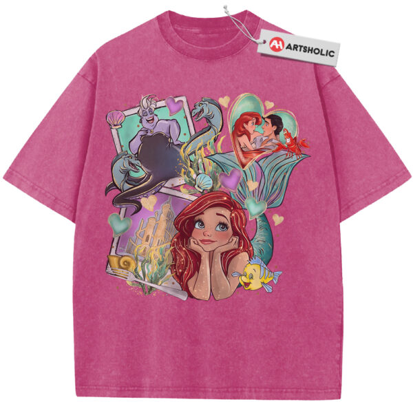 The Little Mermaid Shirt, Animated Shirt, Vintage T-Shirt - Rose Red, M
