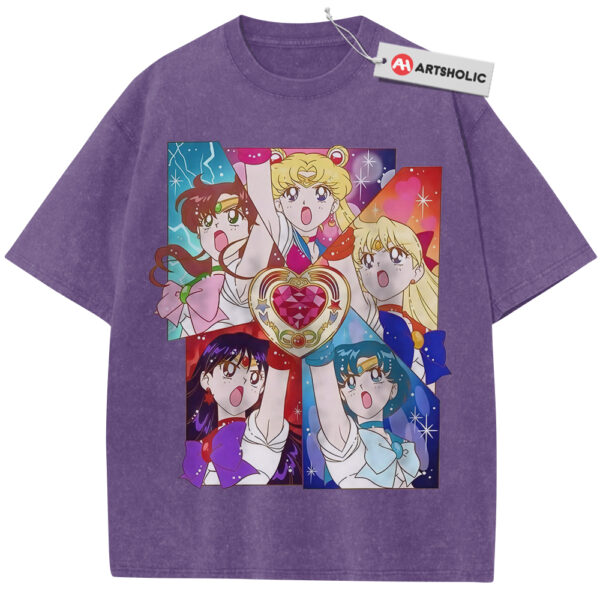Sailor Moon Shirt, Anime Shirt, Vintage T-Shirt - Purple, 4XL