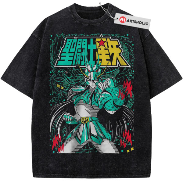 Dragon Shiryu Shirt, Saint Seiya Shirt, Anime Shirt, Vintage T-Shirt