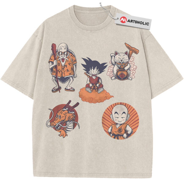 Krillin Son Goku Shenron and Master Roshi Shirt, Dragon Ball Shirt, Anime Shirt, Vintage T-Shirt
