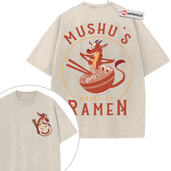 Mushu Shirt, Mulan Shirt, Animated Shirt, Vintage T-Shirt 2-Sided