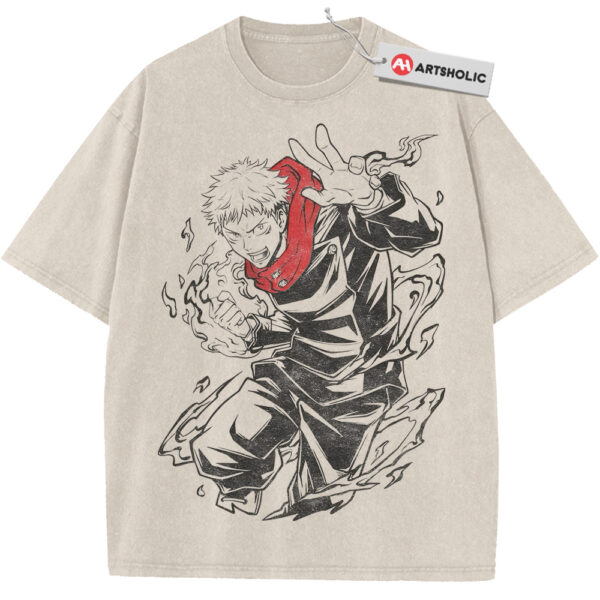 Yuji Itadori Shirt, Jujutsu Kaisen Shirt, Anime Shirt, Vintage T-Shirt