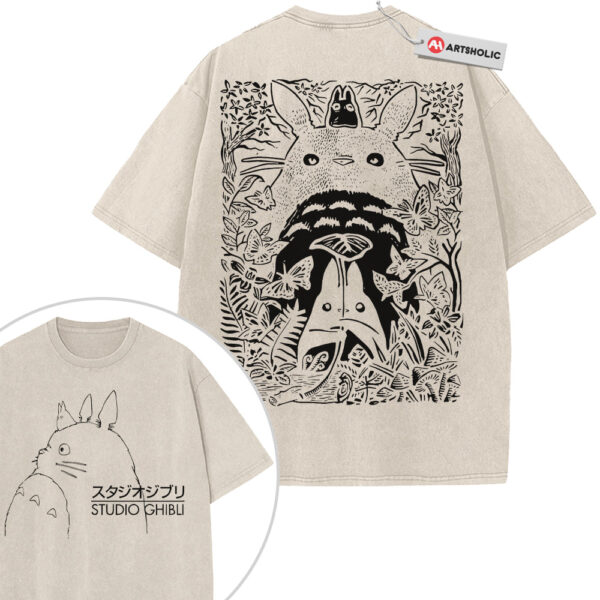 My Neighbor Totoro Shirt, Studio Ghibli Shirt, Anime Shirt, Vintage Tee 2-Sided