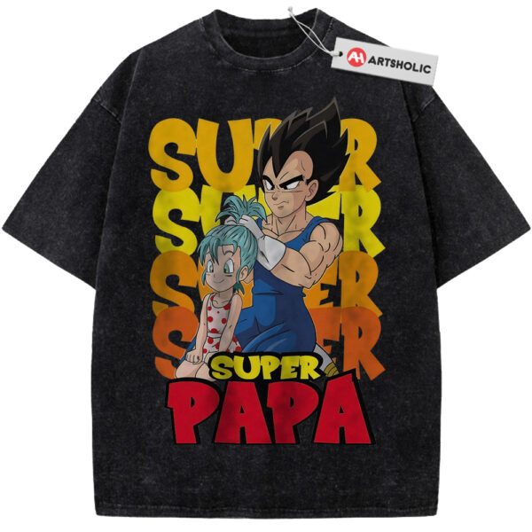 Vegeta Shirt, Bulla Shirt, Dragon Ball Shirt, Father's Day Shirt, Anime Shirt, Vintage Tee