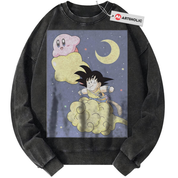 Son Goku Sweatshirt, Kirby Sweatshirt, Dragon Ball Sweatshirt, Anime Sweatshirt, Vintage Sweater