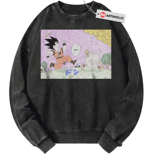 Son Goku Sweatshirt, Primeape Sweatshirt, Dragon Ball Sweatshirt, Pokemon Sweatshirt, Anime Sweatshirt, Vintage Sweater