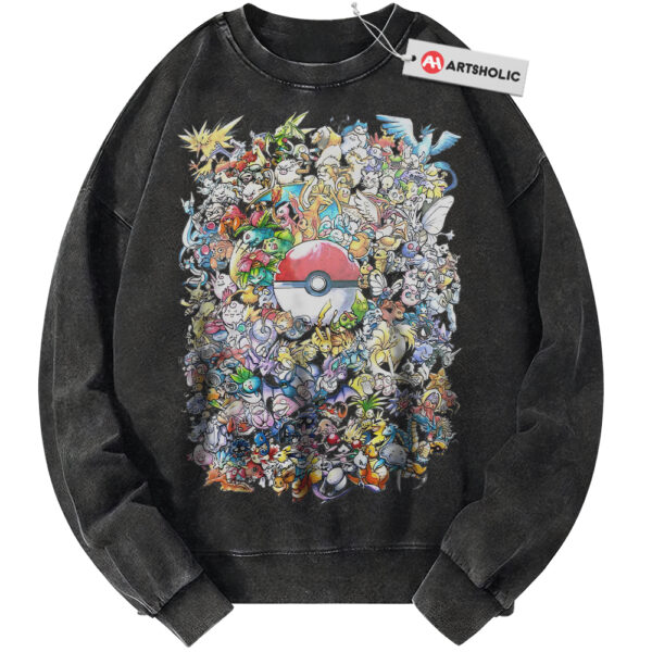Pokemon Sweatshirt, PKM Sweatshirt, Anime Sweatshirt, Vintage Sweater