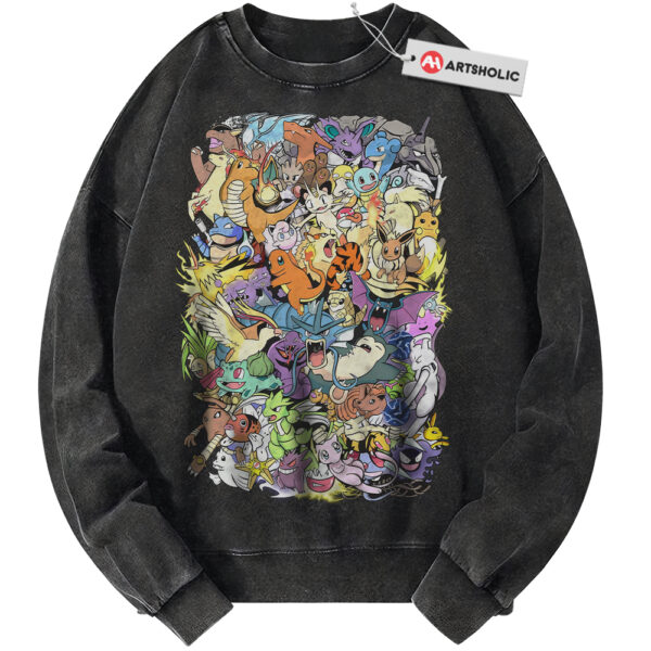 Pokemon Sweatshirt, PKM Sweatshirt, Anime Sweatshirt, Vintage Sweater