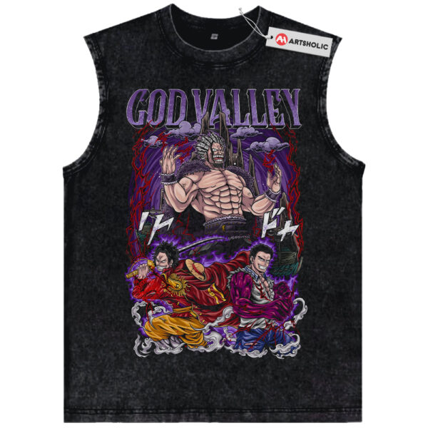 Roger Garp vs Rock Tank Top, God Valley Tank Top, One Piece Tank Top, Anime Tank Top, Vintage Tank Top