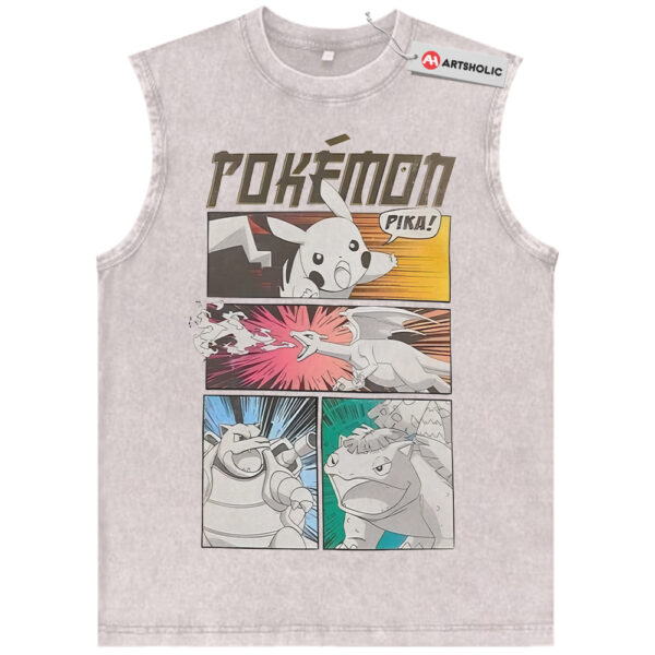 Pokemon Tank Top, PKM Tank Top, Anime Tank Top, Vintage Tank Top