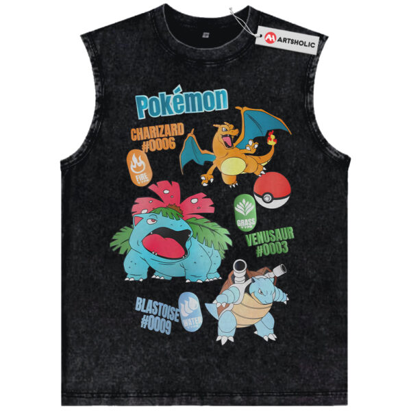 Pokemon Tank Top, PKM Tank Top, Anime Tank Top, Vintage Tank Top