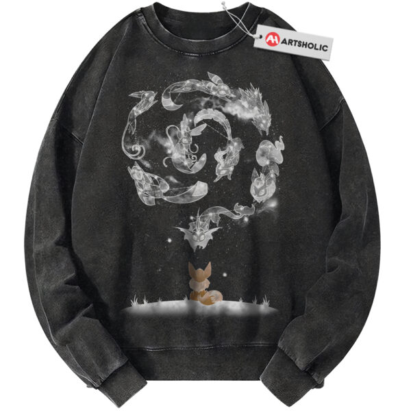 Eevee Evolutions Sweatshirt, Pokemon Sweatshirt, PKM Sweatshirt, Anime Sweatshirt, Vintage Sweater