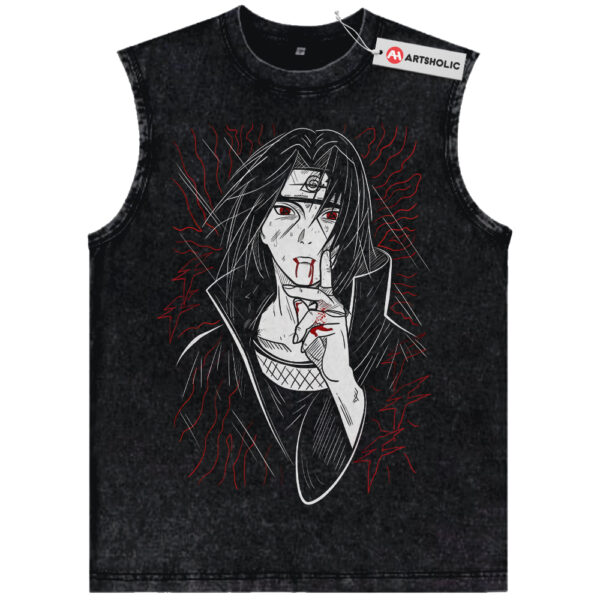 Itachi Uchiha Tank Top, Akatsuki Tank Top, Naruto Tank Top, Anime Tank Top, Vintage Tank Top