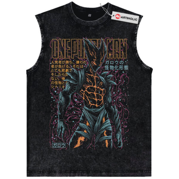 Garou Tank Top, One Punch Man Tank Top, Anime Tank Top, Vintage Tank Top