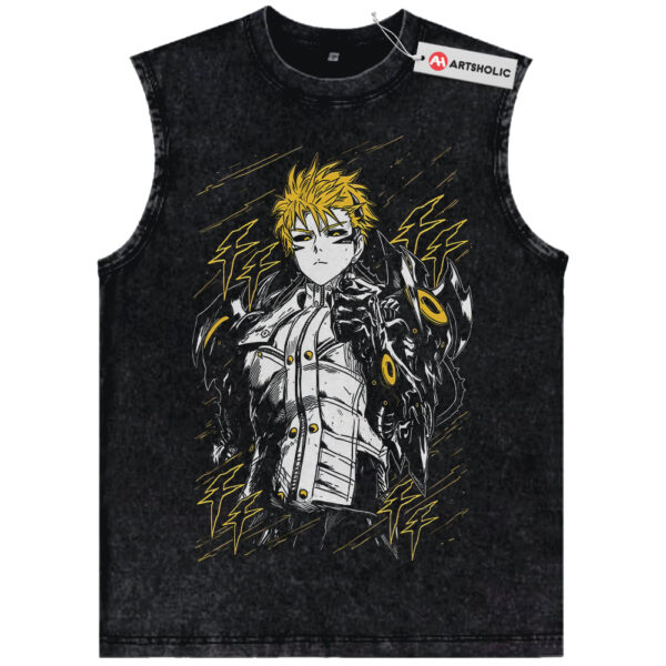 Genos Tank Top, One Punch Man Tank Top, Anime Tank Top, Vintage Tank Top