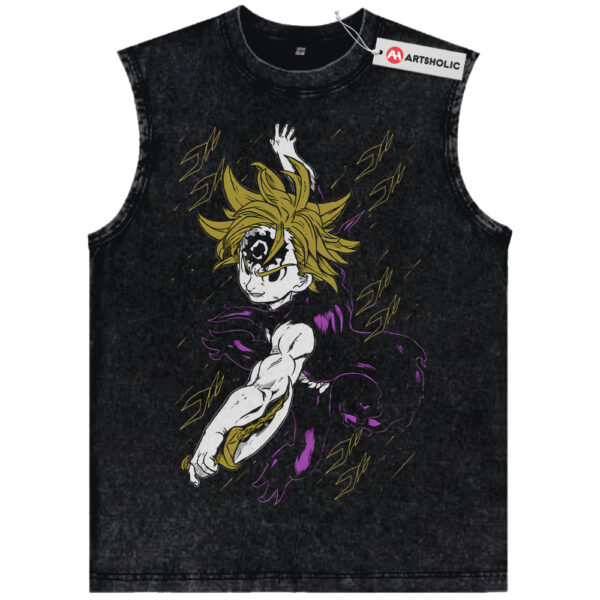 Meliodas Tank Top, Seven Deadly Sins Tank Top, Anime Tank Top, Vintage Tank Top