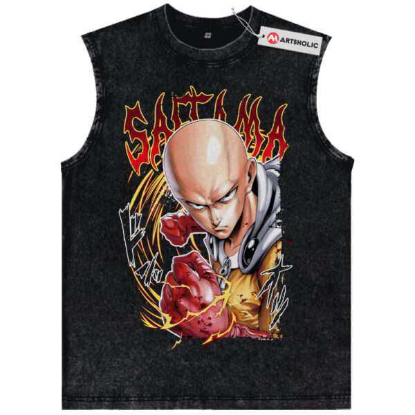 Saitama Tank Top, One Punch Man Tank Top, Anime Tank Top, Vintage Tank Top