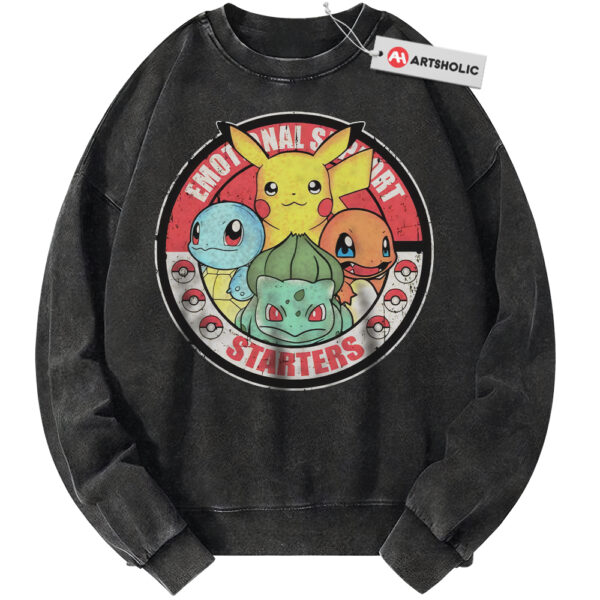 Pikachu Sweatshirt, Bulbasaur Sweatshirt, Squirtle Sweatshirt, Charmander Sweatshirt, Pokemon Sweatshirt, Anime Sweatshirt, Vintage Sweater