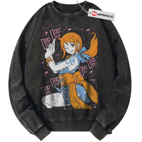 Nami Sweatshirt, One Piece Sweatshirt, Anime Sweatshirt, Vintage Sweater