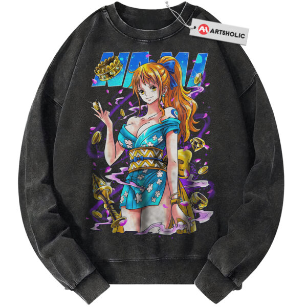 Nami Sweatshirt, One Piece Sweatshirt, Anime Sweatshirt, Vintage Sweater
