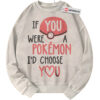 Pokemon Sweatshirt, PKM Sweatshirt, Valentine's Day Sweatshirt, Anime Sweatshirt, Vintage Sweater