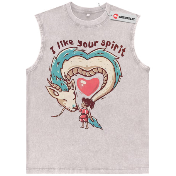 Haku vs Chihiro Tank Top, Spirited Away Tank Top, Studio Ghibli Tank Top, Valentine's Day Tank Top, Anime Tank Top, Vintage Tank Top