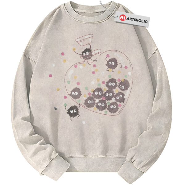 Susuwatari Sweatshirt, My Neighbor Totoro Sweatshirt, Spirited Away Sweatshirt, Valentine's Day Sweatshirt, Anime Sweatshirt, Vintage Sweater