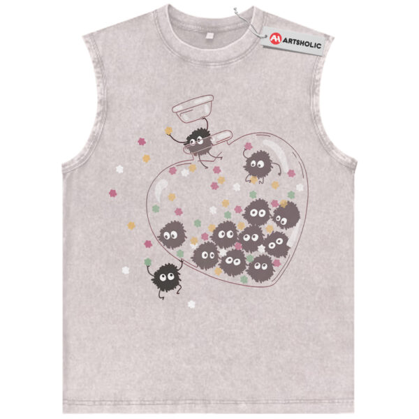 Susuwatari Tank Top, My Neighbor Totoro Tank Top, Spirited Away Tank Top, Valentine's Day Tank Top, Anime Tank Top, Vintage Tank Top