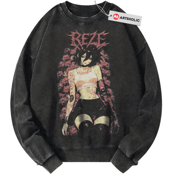 Reze Sweatshirt, Bomb Girl Sweatshirt, Bomb Devil Sweatshirt, Chainsaw Man Sweatshirt, Anime Sweatshirt, Vintage Sweater