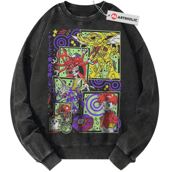 Tentomon Sweatshirt, Kabuterimon Sweatshirt, AtlurKabuterimon Sweatshirt, Digimon Sweatshirt, Anime Sweatshirt, Vintage Sweater