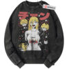 Denji Sweatshirt, Power Sweatshirt, Chainsaw Man Sweatshirt, Anime Sweatshirt, Vintage Sweater