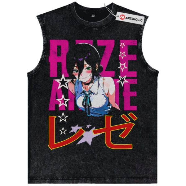 Reze Tank Top, Bomb Girl Tank Top, Bomb Devil Tank Top, Chainsaw Man Tank Top, Anime Tank Top, Vintage Tank Top