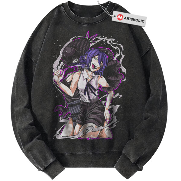 Reze Sweatshirt, Bomb Girl Sweatshirt, Bomb Devil Sweatshirt, Chainsaw Man Sweatshirt, Anime Sweatshirt, Vintage Sweater