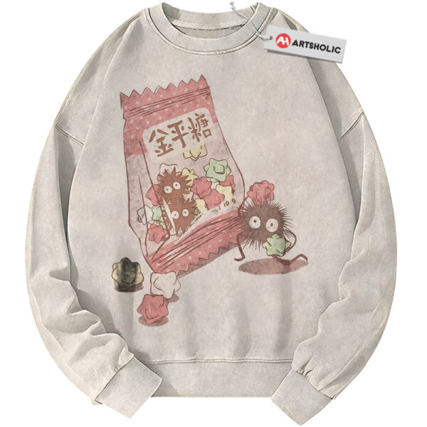 Susuwatari Sweatshirt, My Neighbor Totoro Sweatshirt, Spirited Away Sweatshirt, Studio Ghibli Sweatshirt, Anime Sweatshirt, Vintage Sweater