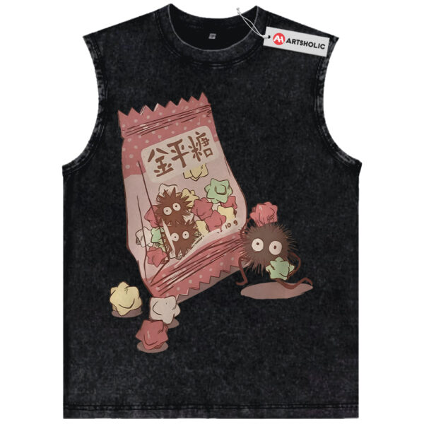 Susuwatari Tank Top, My Neighbor Totoro Tank Top, Spirited Away Tank Top, Studio Ghibli Tank Top, Anime Tank Top, Vintage Tank Top