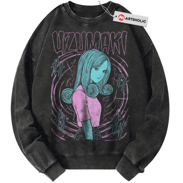 Kirie Goshima Sweatshirt, Uzumaki Sweatshirt, Junji Ito Sweatshirt, Horror Anime Sweatshirt, Vintage Sweater
