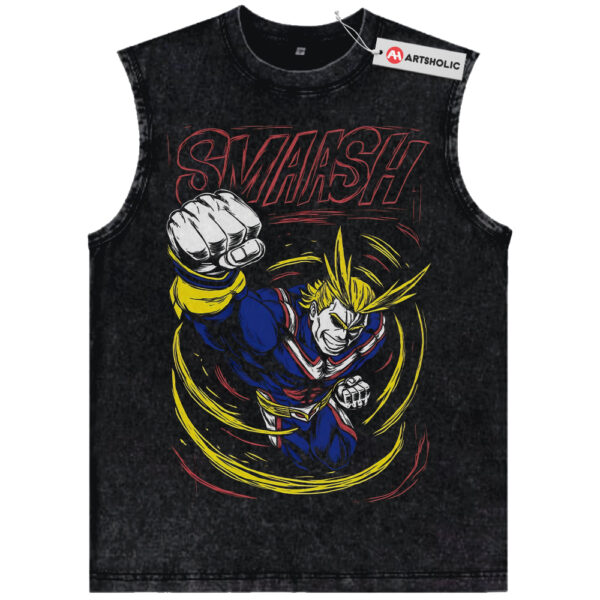 All Might Tank Top, Toshinori Yagi Tank Top, MHA Tank Top, Anime Tank Top, Vintage Tank Top