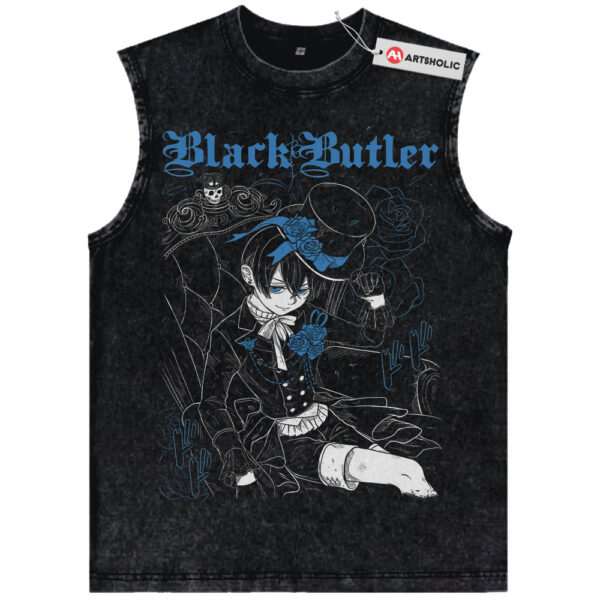 Ciel Phantomhive Tank Top, Black Butler Tank Top, Anime Tank Top, Vintage Tank Top