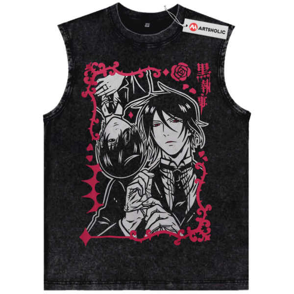 Sebastian Michaelis and Ciel Phantomhive Tank Top, Black Butler Tank Top, Anime Tank Top, Vintage Tank Top
