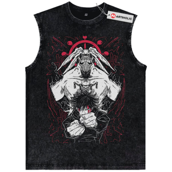 Megumi Fushiguro Tank Top, Mahoraga Tank Top, Jujutsu Kaisen Tank Top, Anime Tank Top, Vintage Tank Top