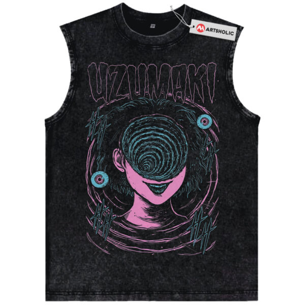 Uzumaki Tank Top, Junji Ito Tank Top, Anime Tank Top, Vintage Tank Top