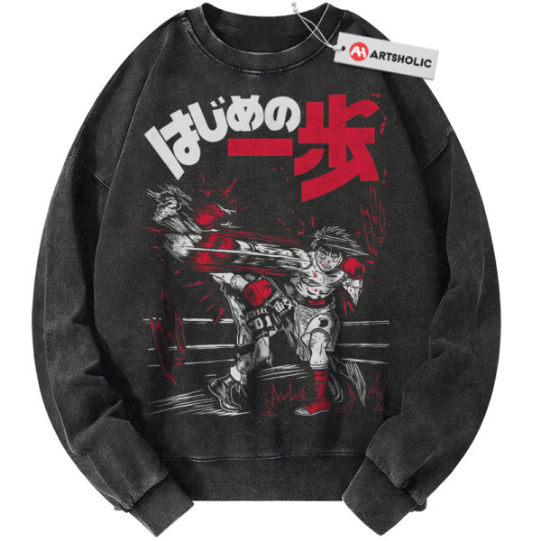 Ippo Makunouchi Sweatshirt, Hajime no Ippo Sweatshirt, Anime Sweatshirt, Vintage Sweater